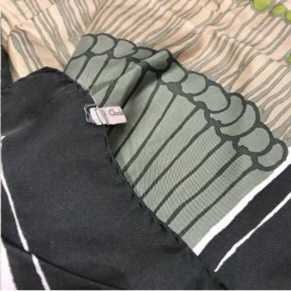 Christian Dior print green, beige & kaki Silk French square scarf - Picture 8 of 9